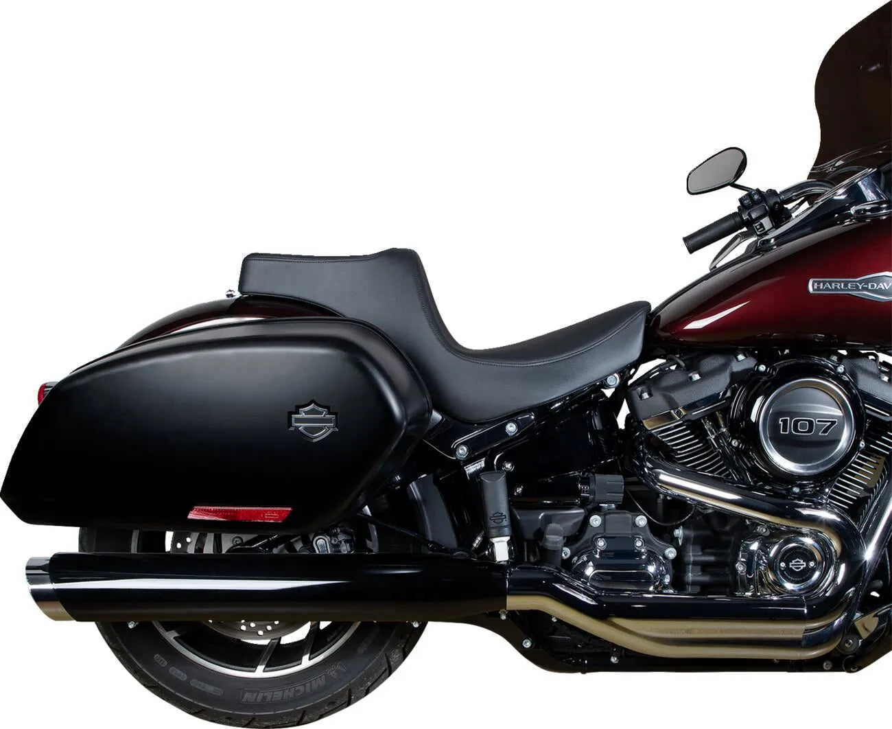 2-Up Drag Specialties Predator Iii Seat - For Harley Davidson