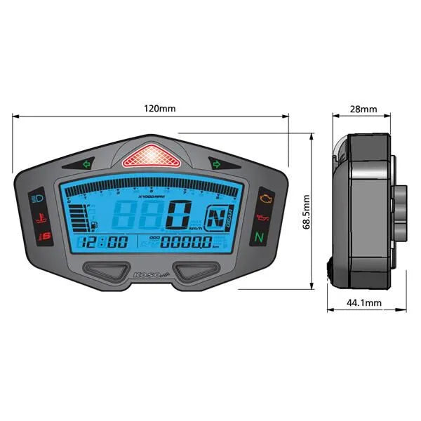 Koso Db-03 Racing Cockpit - Digital Motorcycle Gauge
