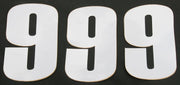 Moose Offroad Vinyl Race Numbers - 6" White Number 9