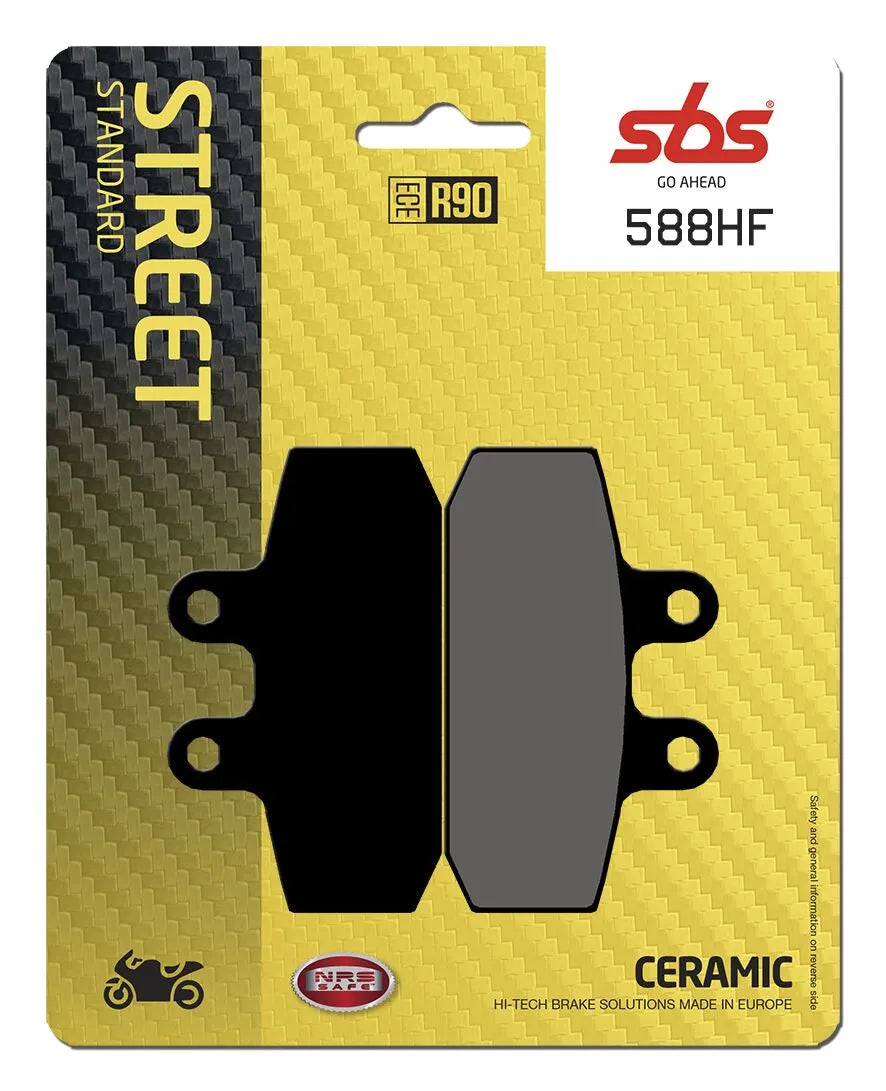 Sbs Hf Street Ceramic Organic Brake Pads - Front & Rear