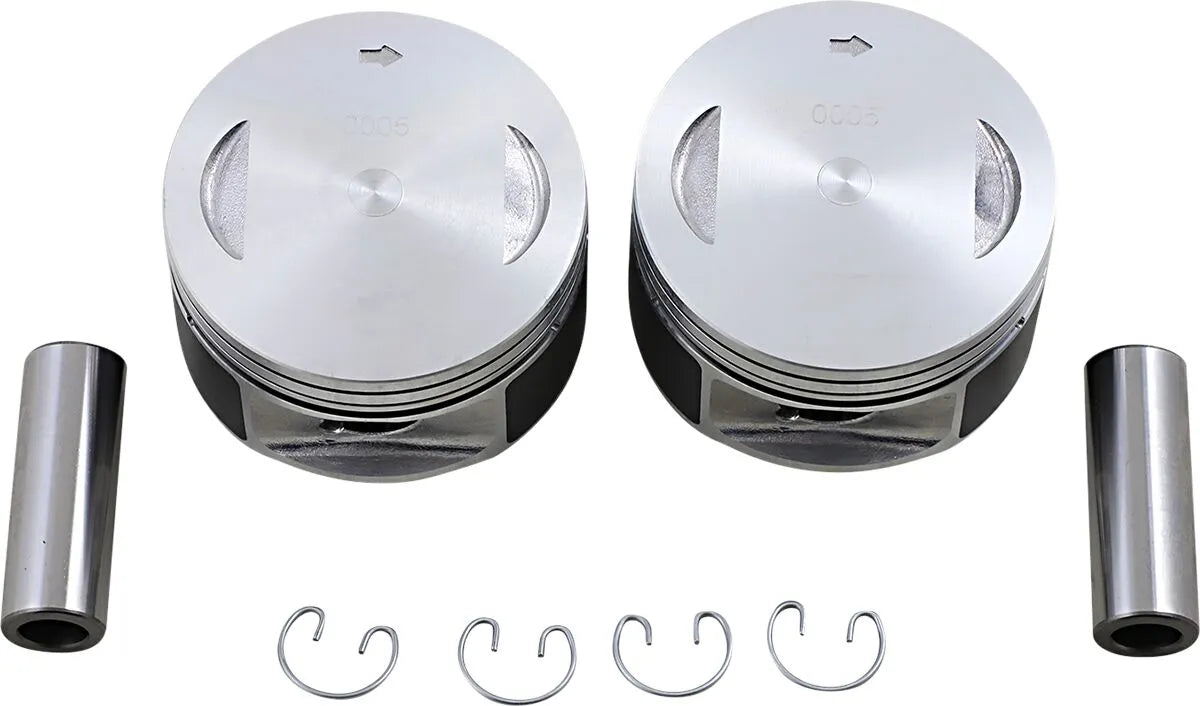 Drag Specialties Cast Piston Kit for Twin Cam Engines