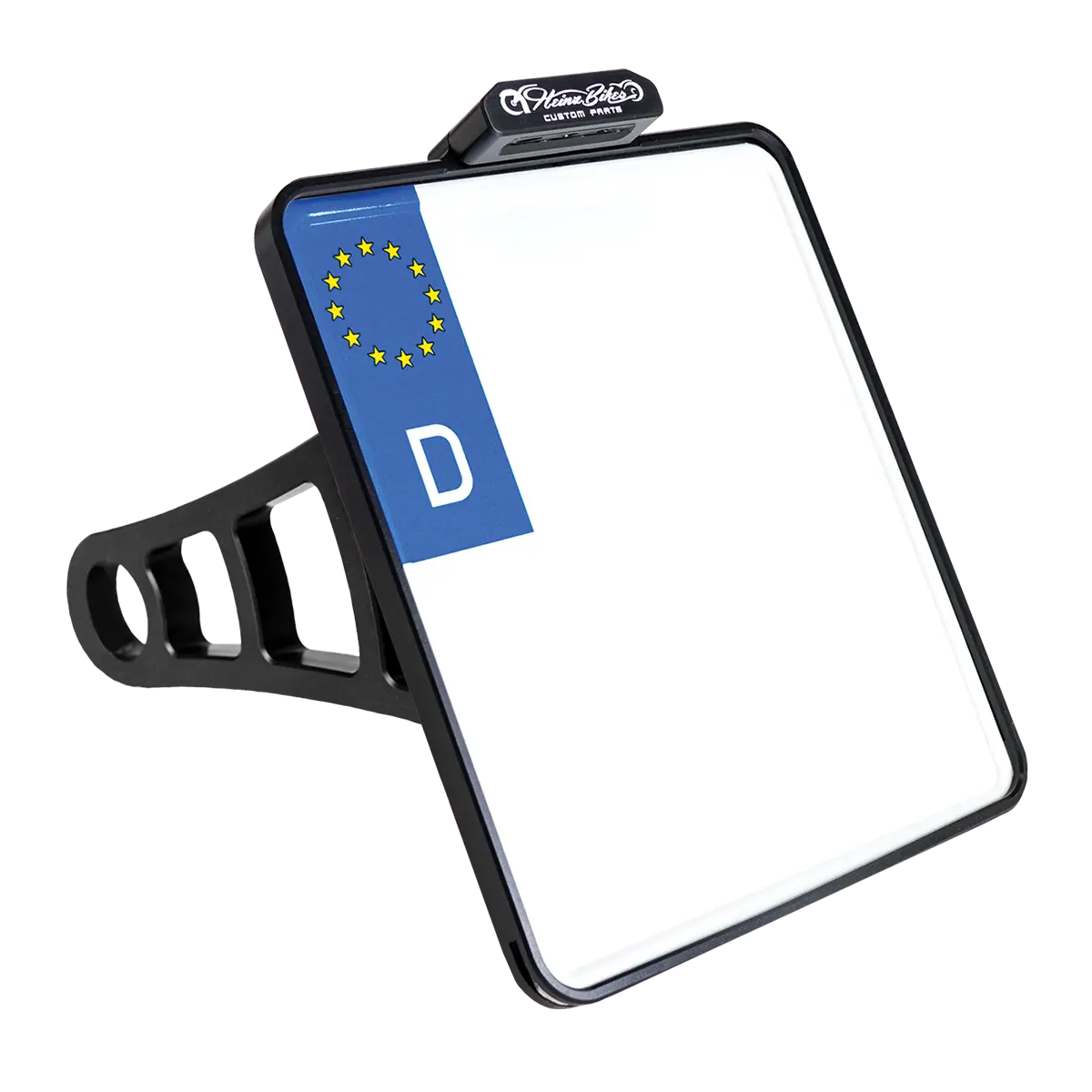 Heinz Bikes License Plate Side Mount For 3/4" Axles