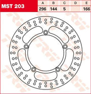 Trw Runde Feste Bremsscheibe Für 250-299mm - Vorne