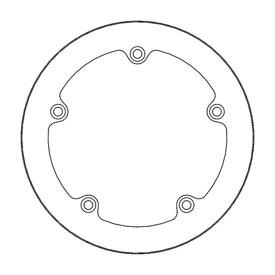 Moto-master Halo Series Feste Bremsscheibe - Hinten