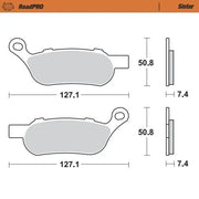 Moto-Master Roadpro Sinter Bremsbelag Hinten - Hinten