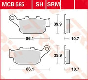 Trw All Round Sintermetall Bremsbeläge Set