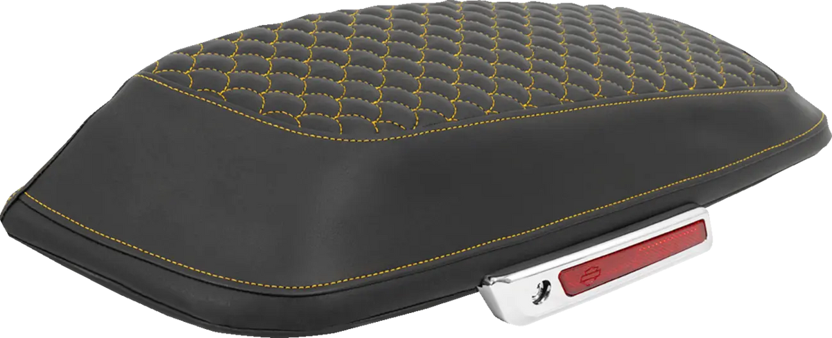 Saddlemen Dragon Scale Saddlebag Lid Covers Gold for FLTR/FLHX