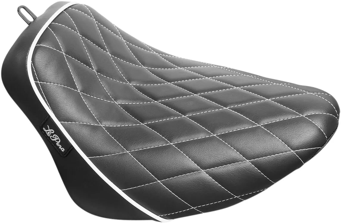 Le Pera Bare Bones Solo Seat - Black - For Harley Davidson