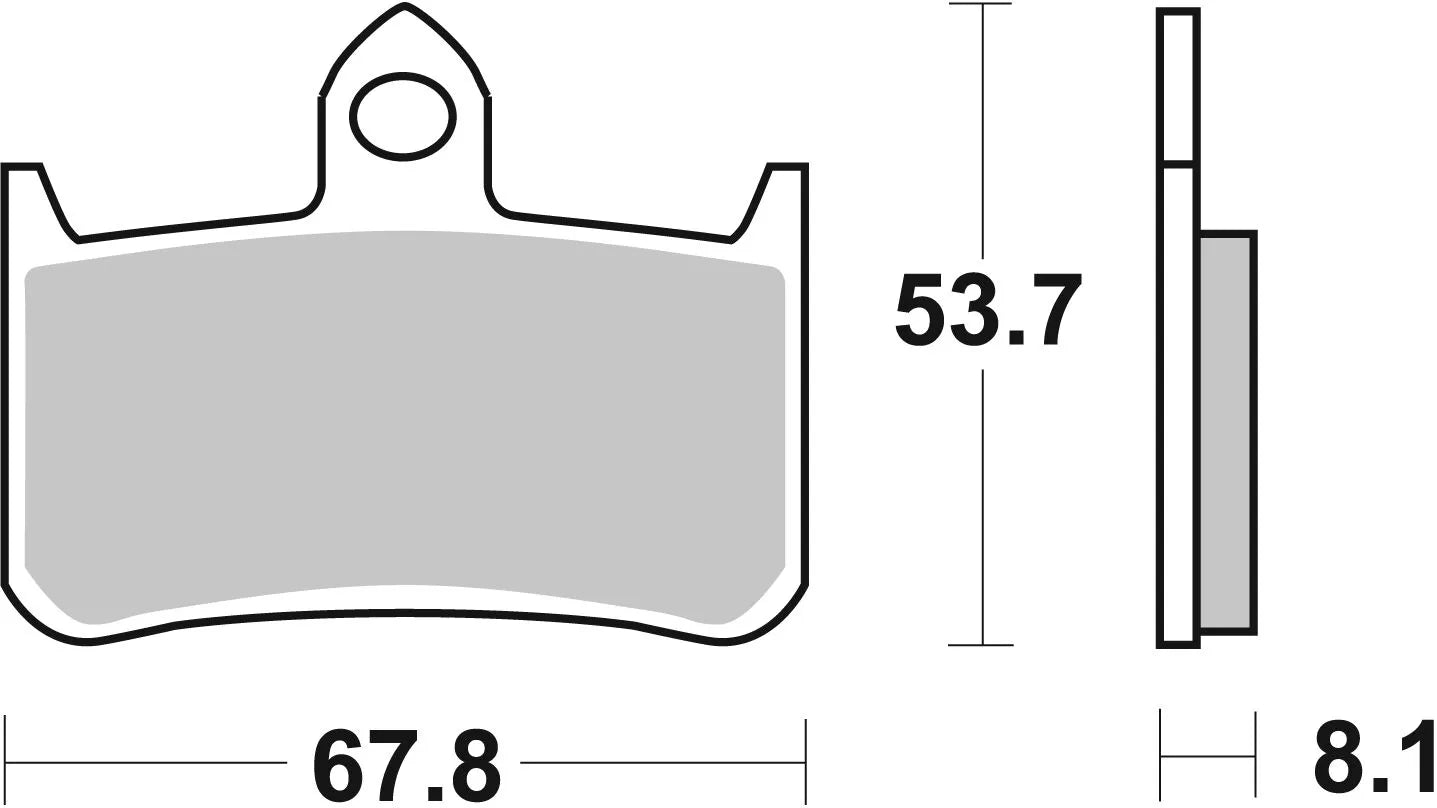 Sbs Hf Street Keramik Bremsbeläge Für Motorräder - Vorne