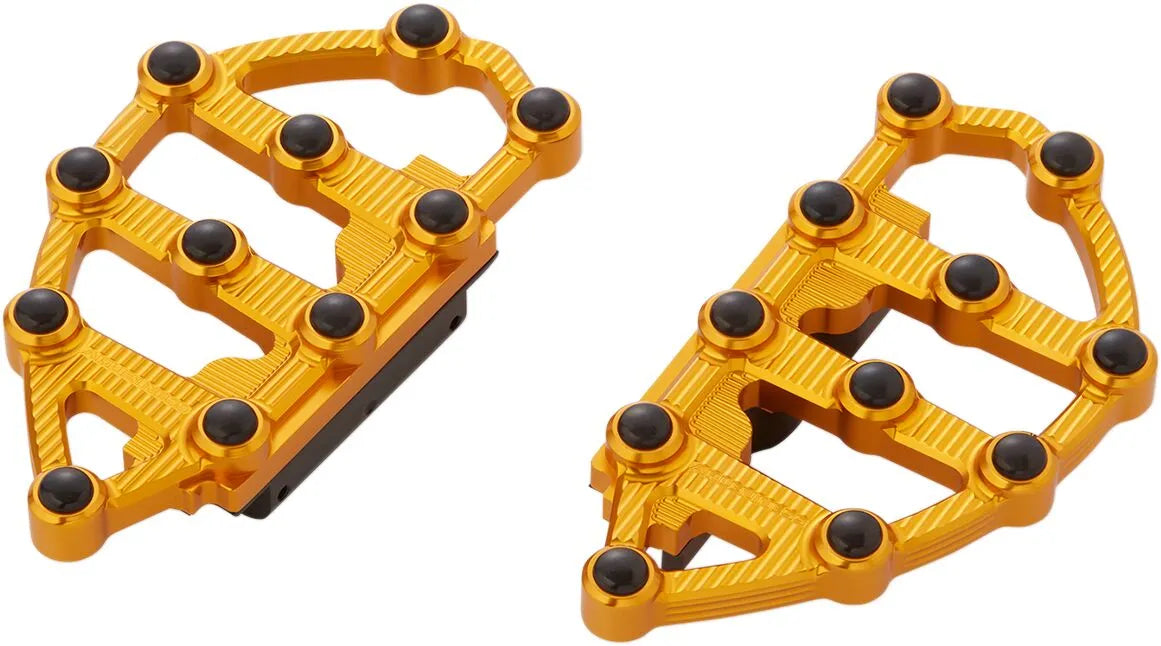 Arlen Ness Mx Billet Floorboards - Gold
