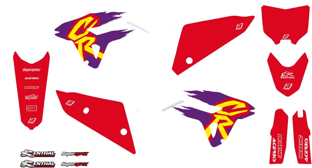 Blackbird Racing Retro Graphic Kit With Seat Cover For Honda