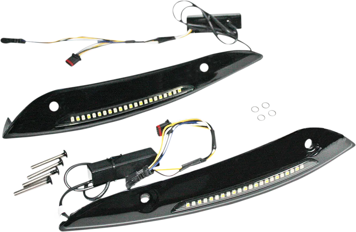 Custom Dynamics Genesis 4 Led Road Glide Windshield Trim