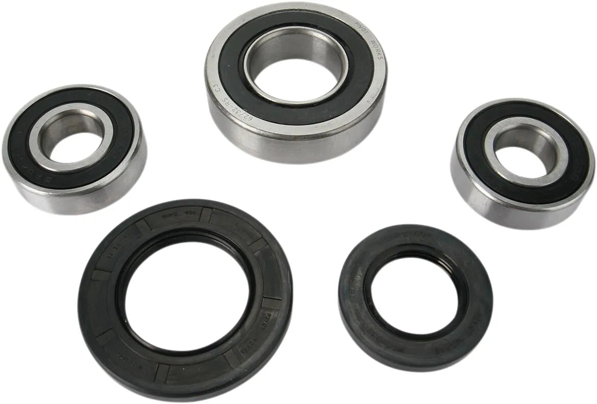 PIVOT WORKS Wheel Bearing and Seal Kit for Rear