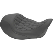 Solo Mustang Wide Tripper Seat - Forward Positioning - For Harley Davidson