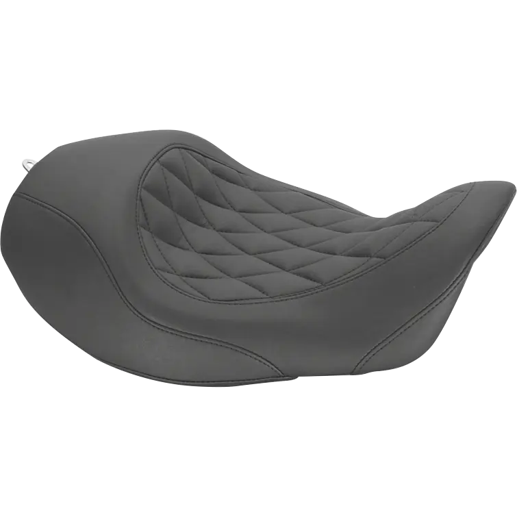 Solo Mustang Wide Tripper Seat - Forward Positioning - For Harley Davidson