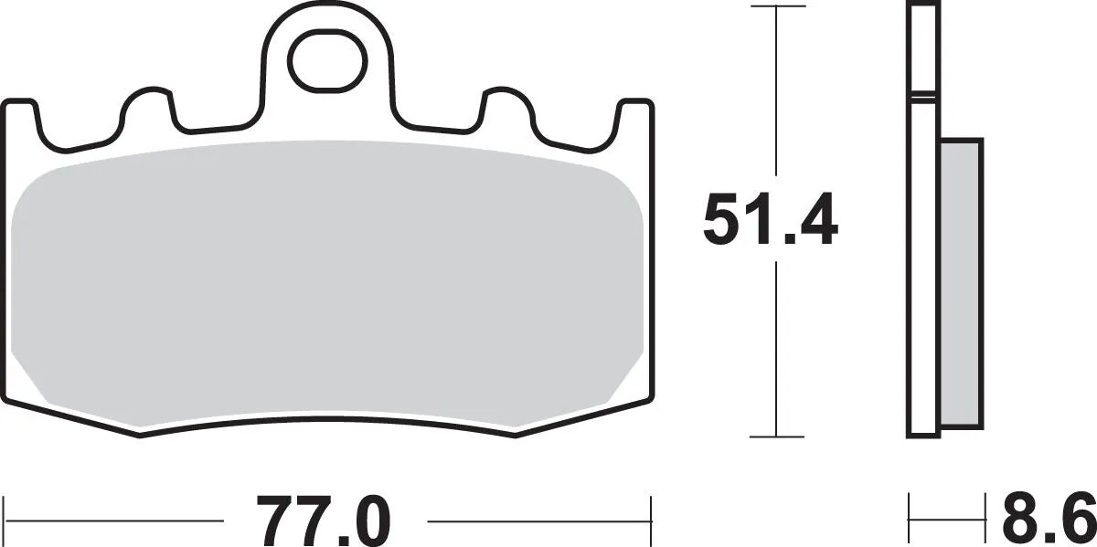 SBS HS Street Excel Sintermetall Bremsbeläge Vorne