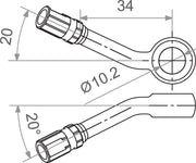 Trw Banjo Varioflex Fitting 20° Bend