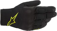 Alpinestars S-max Drystar Gloves - Black/Fluorescent Yellow