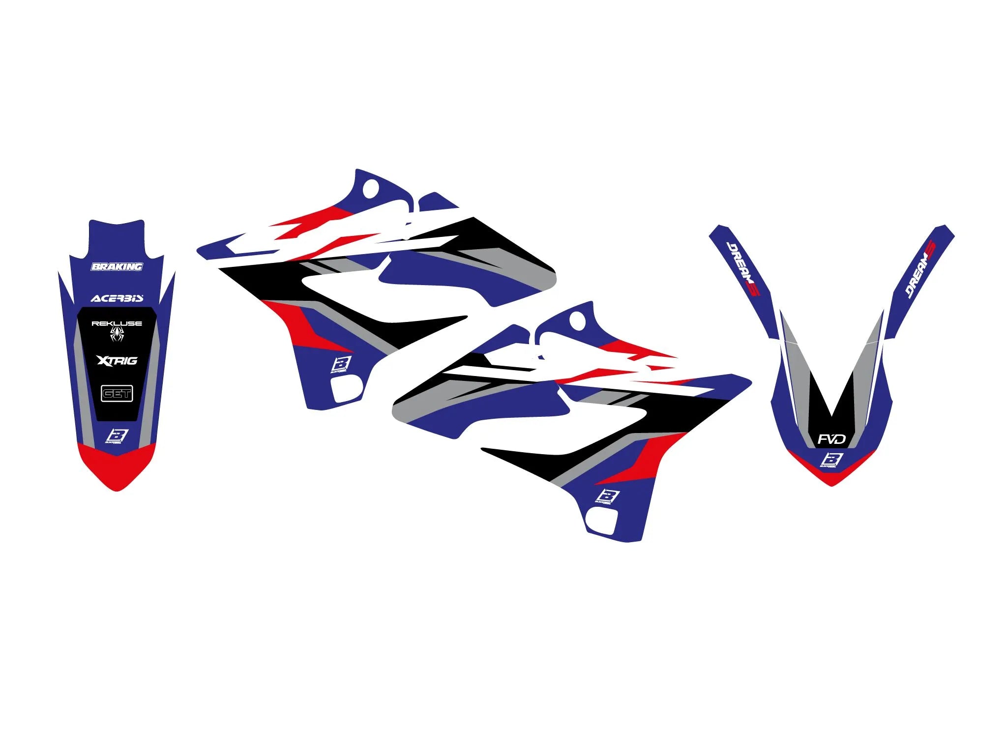 Blackbird Racing Dream 5 Graphic Kit For Yamaha