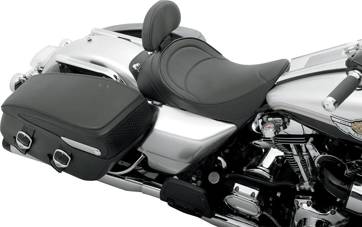 Drag Specialties Backrest Compatible Solo Seat - For Harley Davidson