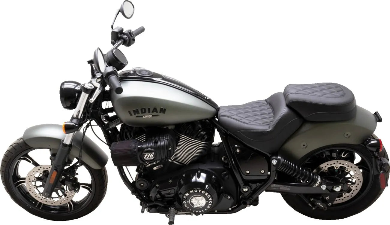 Mustang Standard Touring Passenger Seat - For INDIAN