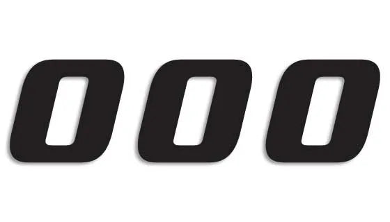Blackbird Racing One Series Numbers - 3 Pack
