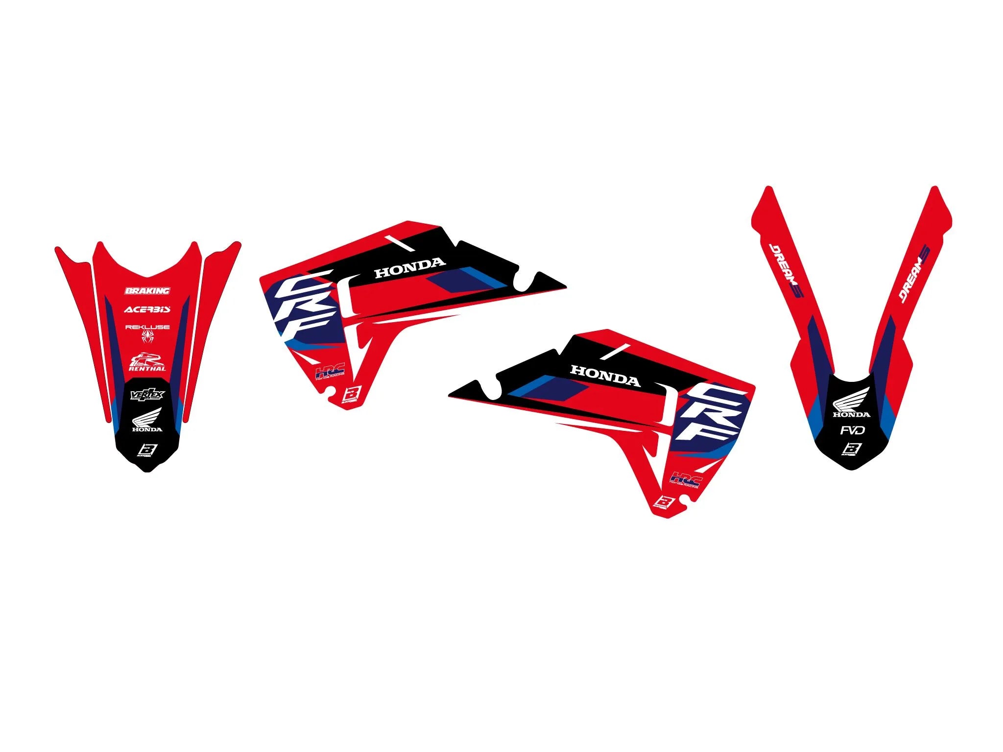 Blackbird Racing Dream 5 Graphic Kit For Honda