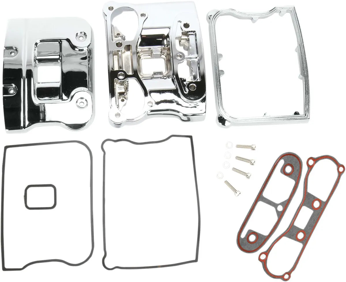 Drag Specialties Chrome Rocker Box Cover for Harley Davidson EVO
