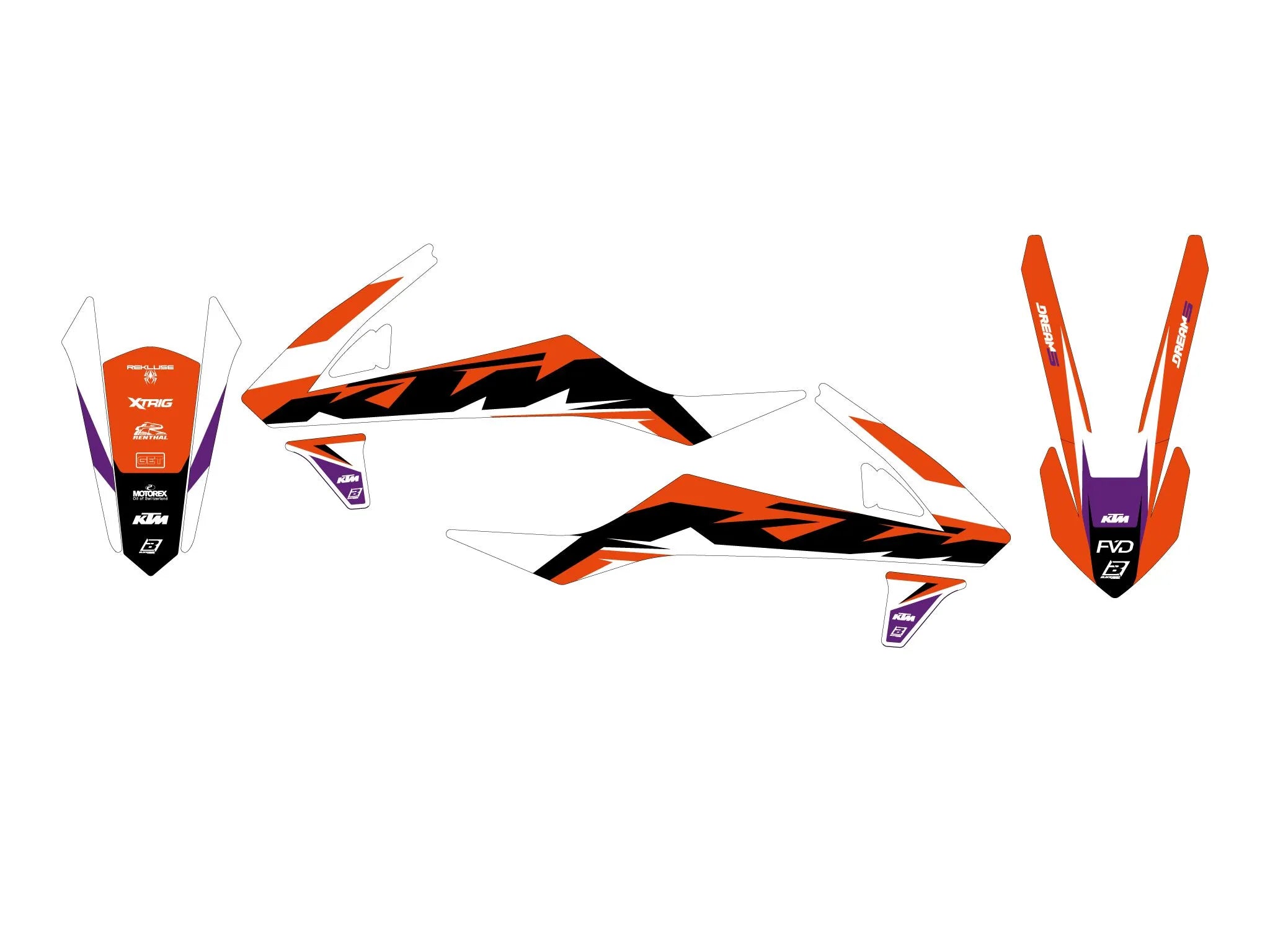 Blackbird Racing Dream 5 Graphic Kit For Ktm