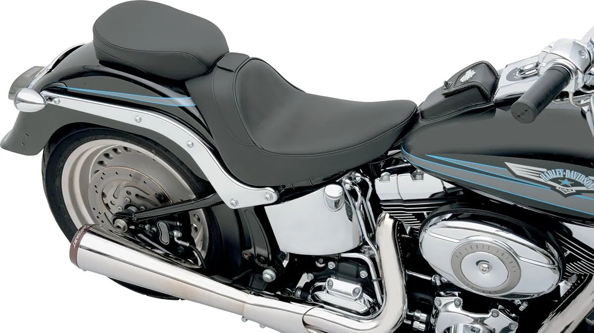 Drag Specialties Backrest Compatible Solo Seat - For Harley Davidson