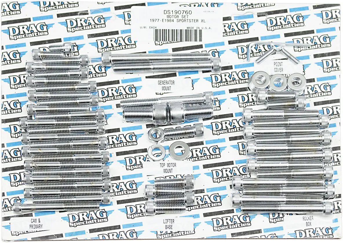 Drag Specialties Socket Head Motor Bolt Set for Harley Sportster