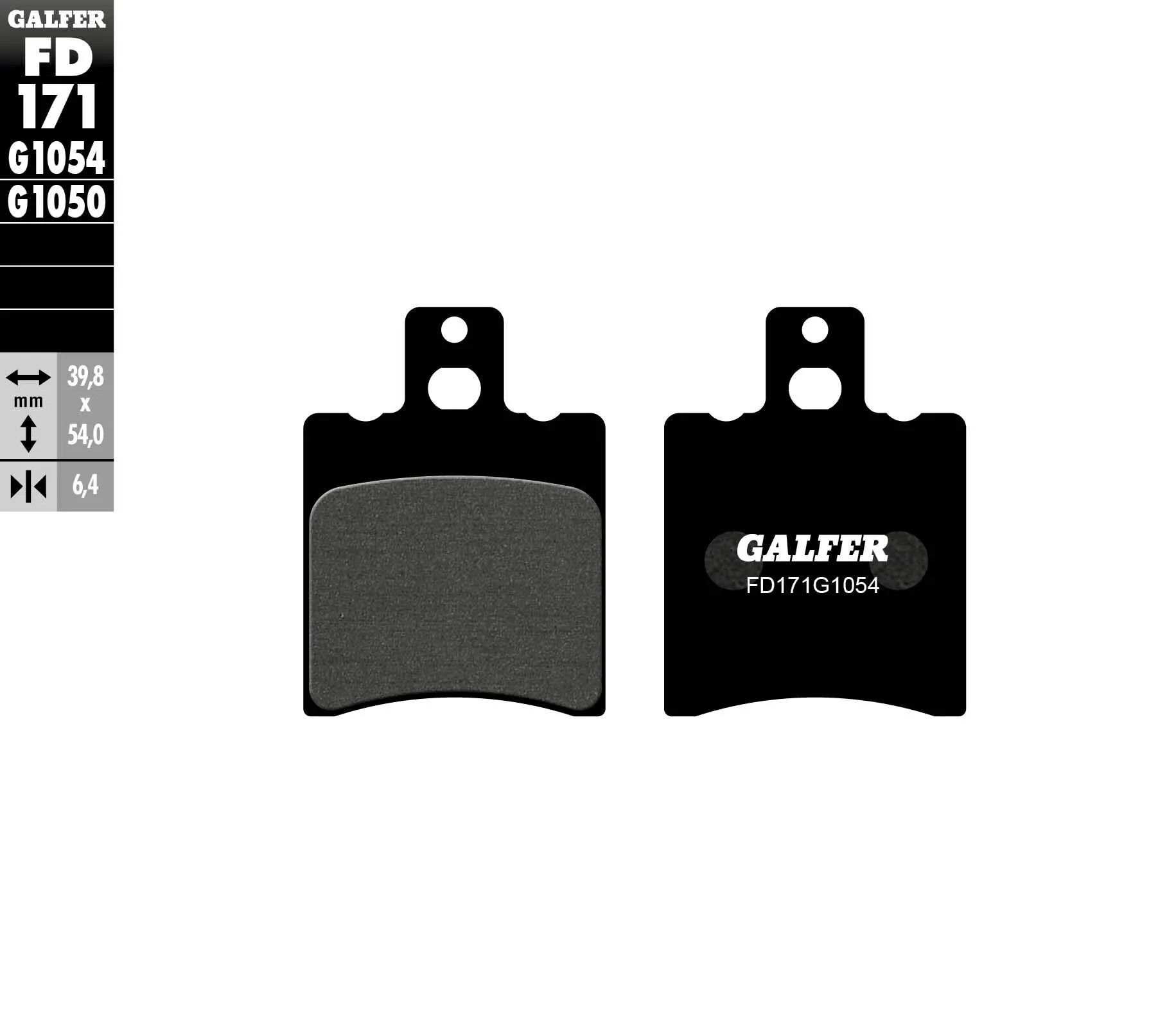 Galfer Semi-metallic Brake Pads For Oem Replacement