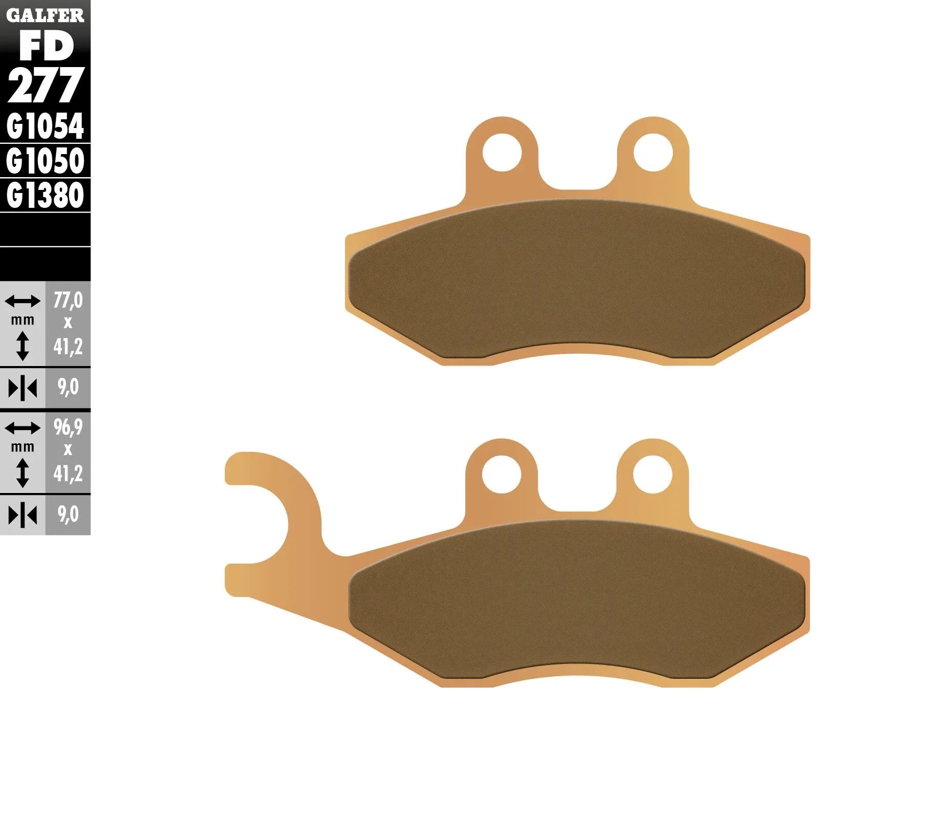 Galfer Hh Sintered Brake Pads For Motorcycles - Front & Rear