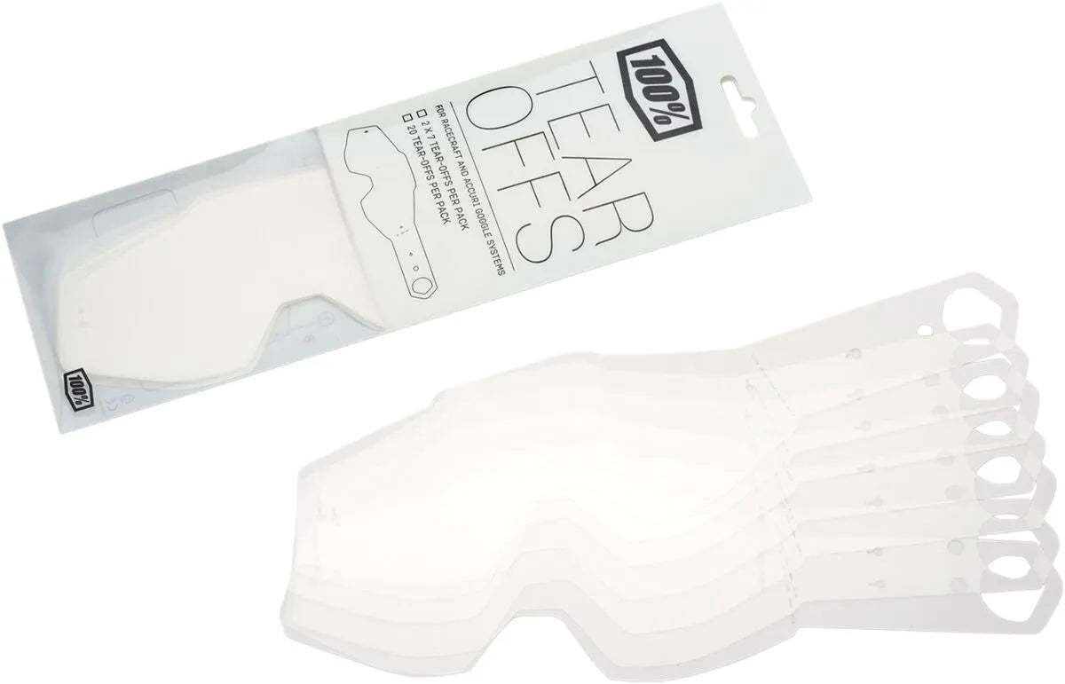100% Racecraft Accuri Strata Laminated Goggle Tear-Offs 14-Pack