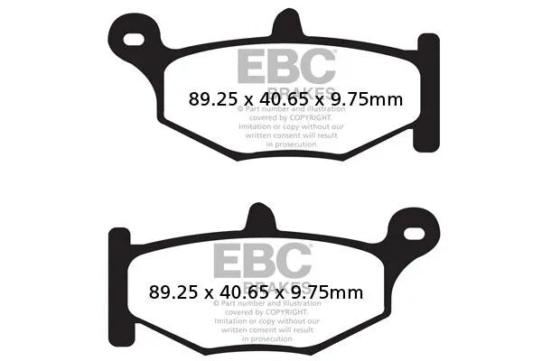 Ebc Vee Semi-Sinter Bremsbeläge - Hinten