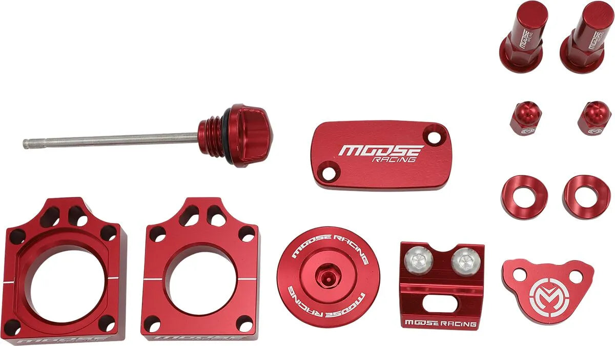 Moose Offroad Hard-Parts Red Anodized Bling Pack Kit