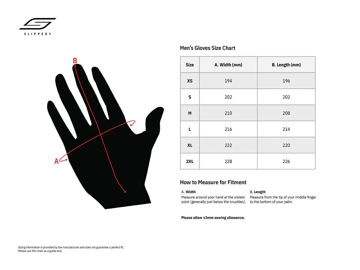 Slippery Circuit Gloves Black Charcoal