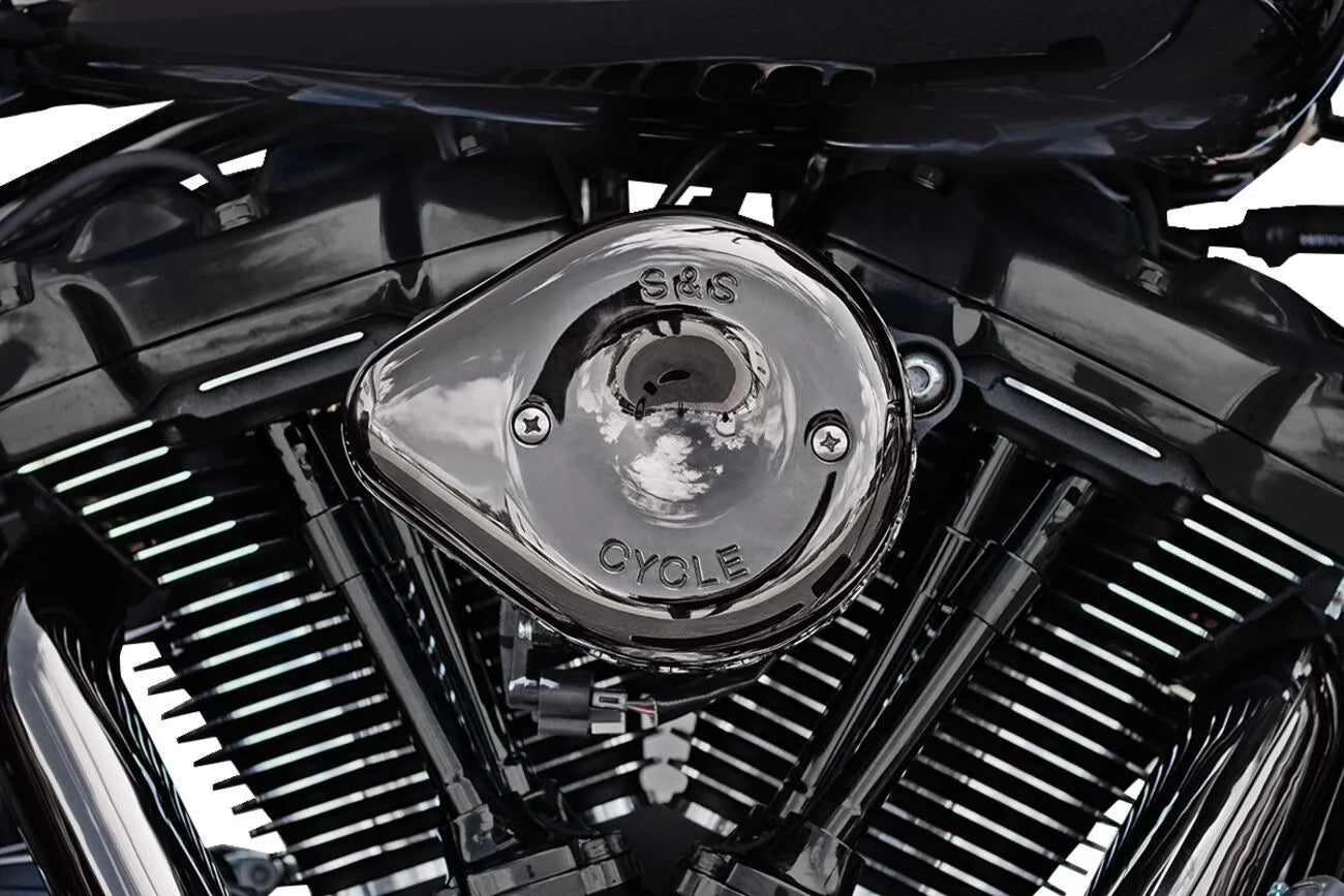 S&s Cycle Stealth Teardrop Air Cleaner Kit Chrome