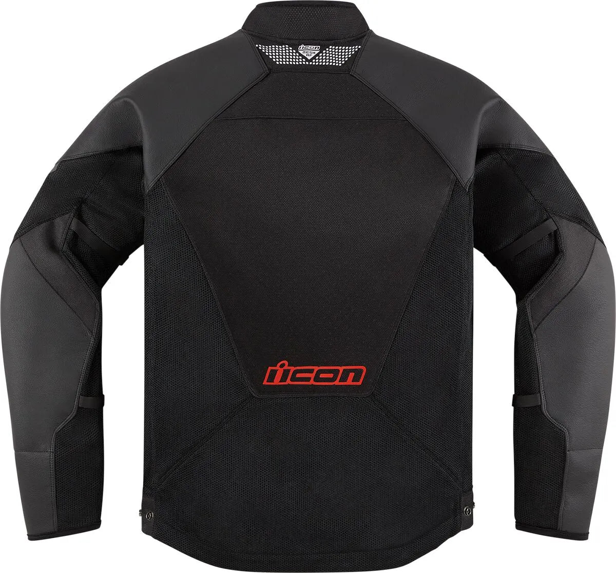 Icon Mesh Af™ Leather Jacket - Black/Red