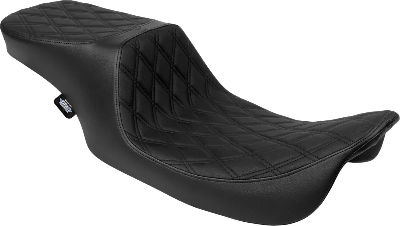 Drag Specialties Performance Predator 2-up Seat - For Harley Davidson