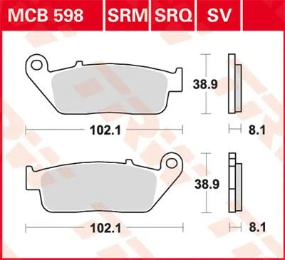 Trw Sv Serie Sinterbremsbeläge - Vorne - Vorne & Hinten