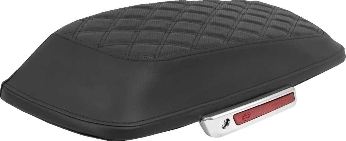 Saddlemen RoadSofa Lattice Stitched Saddlebag Lid Covers Black
