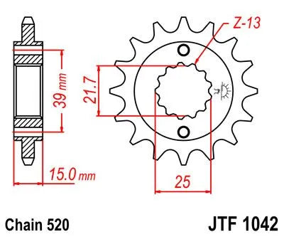 Jt Sprockets Front Sprocket 520-16t