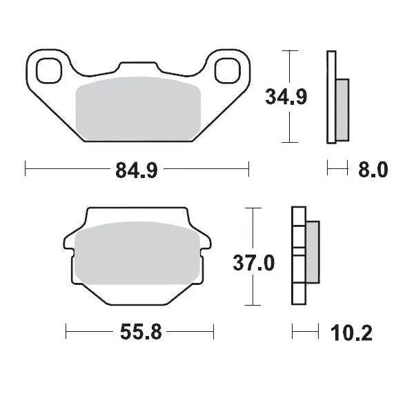 Moto-master Racing Bremsbeläge Für Atv - Vorne