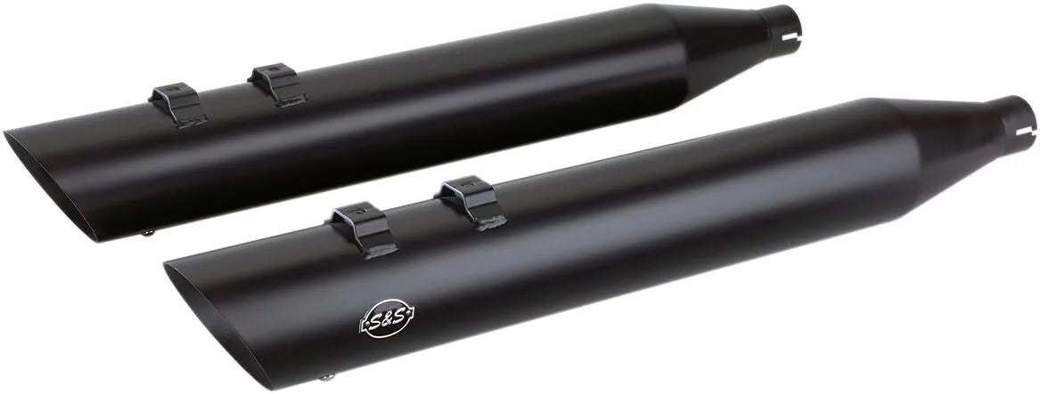 S&S Cycle Slash Cut Slip-On Schalldämpfer - Schwarz Keramik