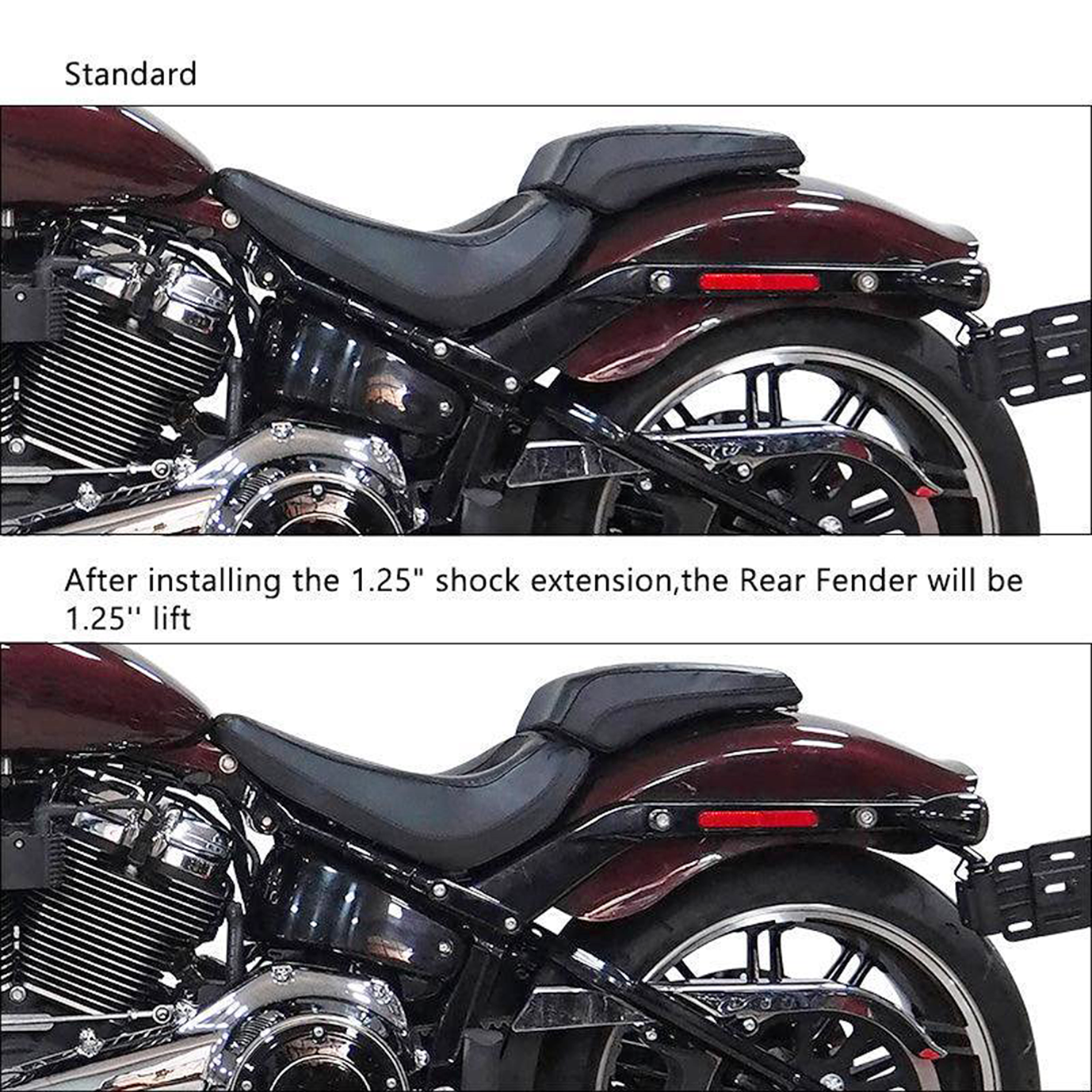 Zodiac Rear Lift Shock Mount Extension Softail 2018 to Present – Frame & Rear Suspension