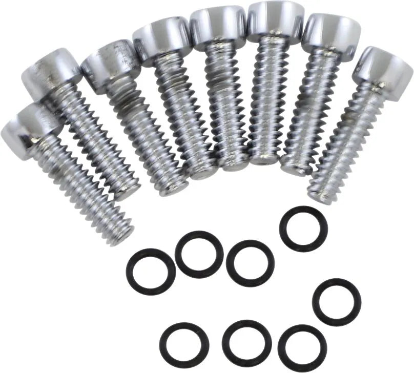 Gardner-Westcott Chrome Polished Turn Signal Lens Bolt Kit 8-Pack