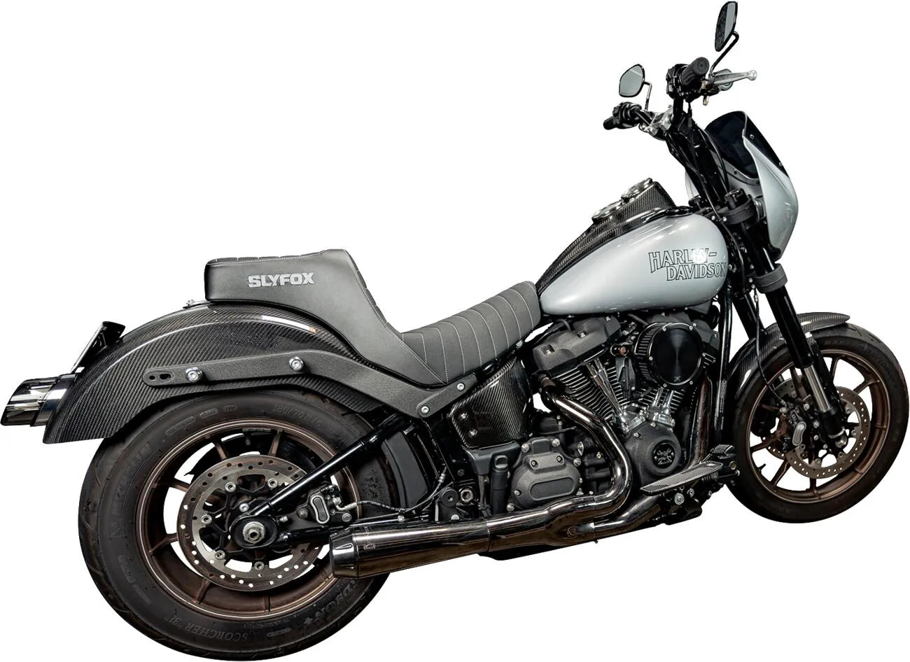 2-Up Slyfox High Noon Seat - Maximum Comfort - For Harley Davidson