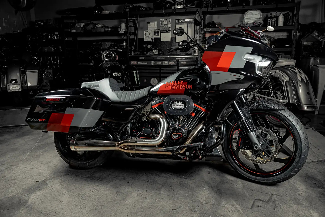 Slyfox High Noon Seat - Enhanced Comfort - For Harley Davidson