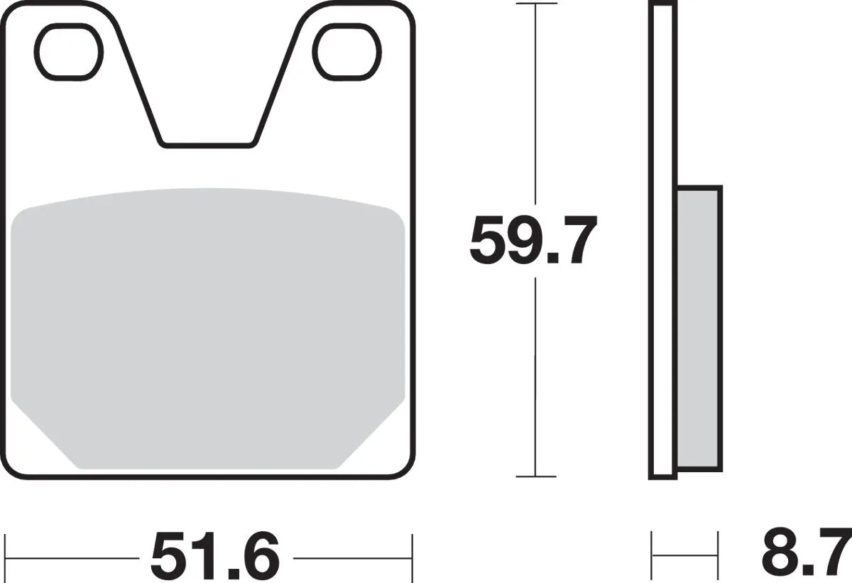 SBS LS Street Excel Sinter Bremsbeläge Hinten - Hinten